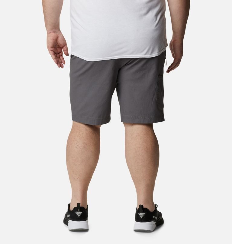 Men's Columbia Flex ROC Shorts Dark Grey | Plus Size CA-CA50L